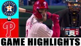 Philadelphia Phillies vs. Houston Astros (11/2/22) WORLD SERIES Game 4| MLB Highlights (Set 4 )