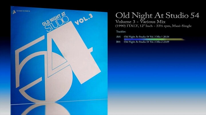 Old Night At Studio 54 Vol.3 (1990) Various [12' Inch - 33⅓ RPM - Unofficial Release]