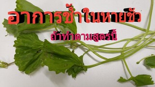 ทำตามนี้อาการชำ้ใน ฟกช้ำหาย และยังดื่มเป็นยาเพิ่มกำลังได้ด้วยใบบัวบก/โดยฮอยไทยอีสาน