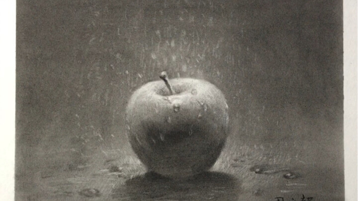 [Bút chì phác thảo tĩnh vật] Một cách vẽ táo khác