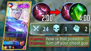 GUSION CHEAT? 2 BUILDS IN 4 MINUTES! ULTRA FAST AND SMOOTH COMBO🔥