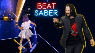 Keanu Reeves in BEAT SABER [Expert+]