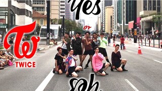 陷入我家帅哥的魅力！你也只能说YES咯！猛男翻跳TWICE《YES OR YES》【B2舞团】