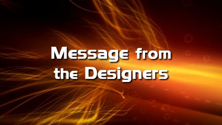 Message from the Designers