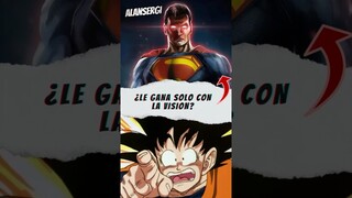 La visión de Súperman contra Goku #dragonball