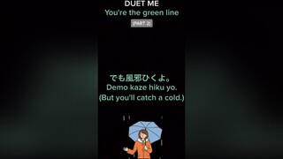 DUET ME: YOU'RE THE GREEN LINE. POV: You forget your umbrella at home(PART 2). fyp duet pov voiceac