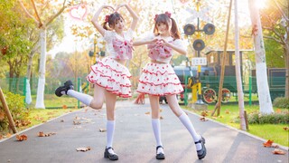 Honeyworks - Nadenade dance cover | Twin girls wotagei