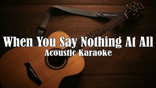 When You Say Nothing at All- Ronan Keating (Acoustic Karaoke)