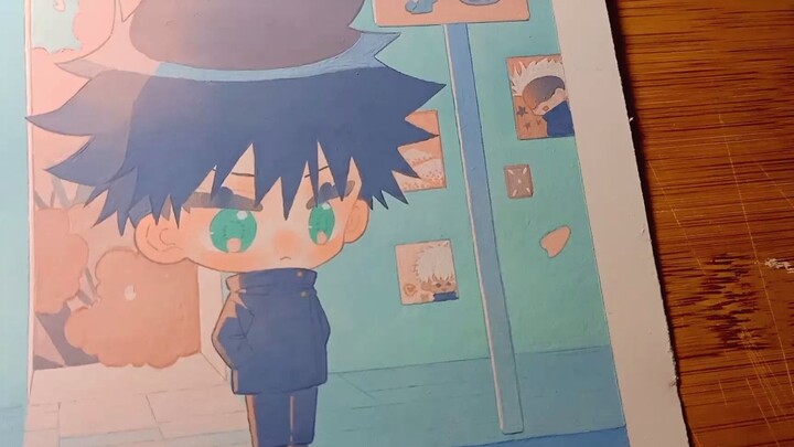 [Hand-drawn] Who is Megumin waiting for after school?