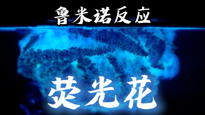 نجحنا! صنعنا زهرةً فلورية باستخدام تفاعل الرومينول!