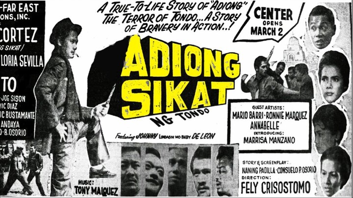 Adiong Sikat ng Tondo 1962 (Tagalog Action/Drama Film) Philippines
