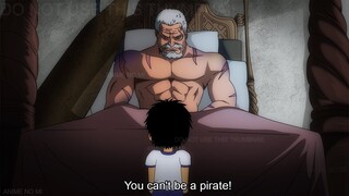 Luffy Gets Scared After Seeing All Of Garp's Scars - One Piece