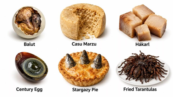 6 Weird Foods People Actually Eat Explained | The World's Strangest Traditional Foods
