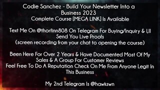 (25$)Codie Sanchez - Build Your Newsletter Into a Business 2023 Cours Course Download
