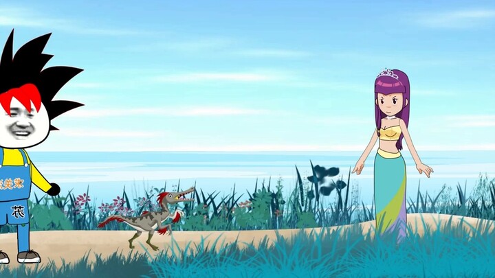 "The Battle of Ten Thousand Clans", the first game draws a prehistoric beast - the velociraptor! (Ne