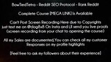 BowTiedTetra Course Reddit SEO Protocol - Rank Reddit download