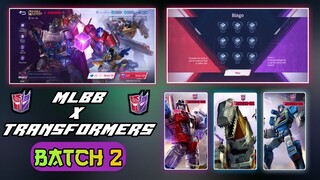 [MLBB X TRANFORMERS BATCH 2] UPCOMING TRANFORMER SKINS 2022 || TRANFORMER SKINS EVENT MOBILE LEGENDS