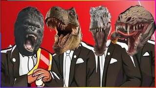 KONG & T-REX & INDOMINUS REX & SCP-682 - Coffin Dance X Baby Shark COVER