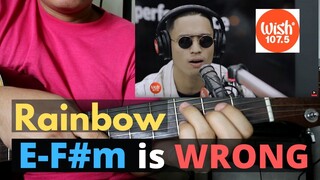 Rainbow Guitar Tutorial - South Border (covered by Michael Pangilinan)