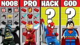 Minecraft Battle: Noob vs PRO vs HACKER vs GOD : SUPER LEGO CRAFTING Challenge / Animation