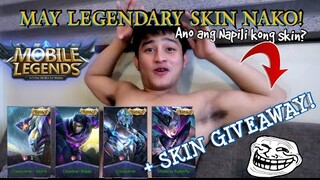 #1 MOBILE LEGENDS: LEGENDARY SKIN | WHAT WILL I CHOOSE? + SKIN GIVEAWAY! | JreyVlog