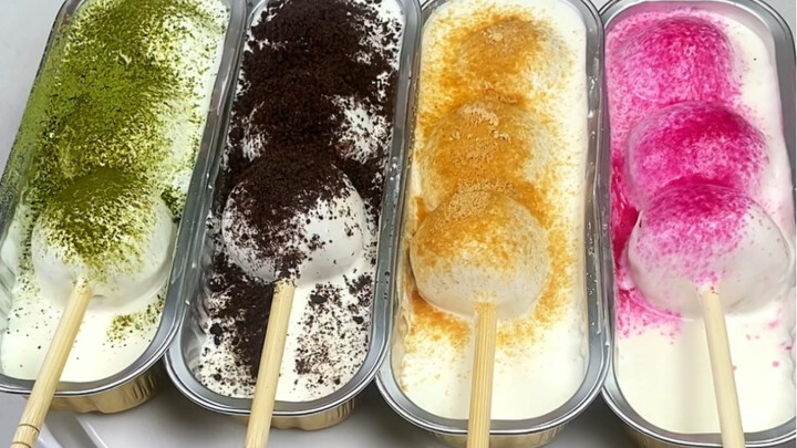 Tết Nguyên Tiêu làm ngay một串 dẻo dẻo, béo béo “trôi nước” phủ kem sữa này, từ nay trong lòng toàn l