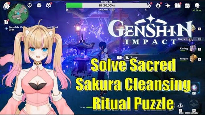 Inazuma Sacred Sakura Cleansing Ritual Puzzle Solution, Milameowz - Genshin Impact