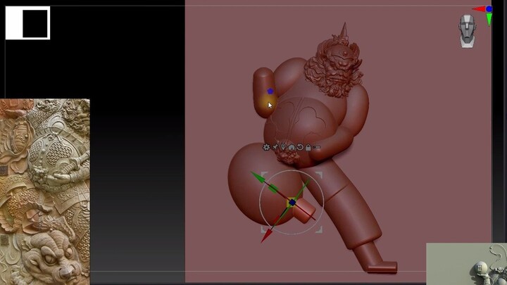 MMD·3D|Dùng Zbrush tạo mô hình khắc lập thể