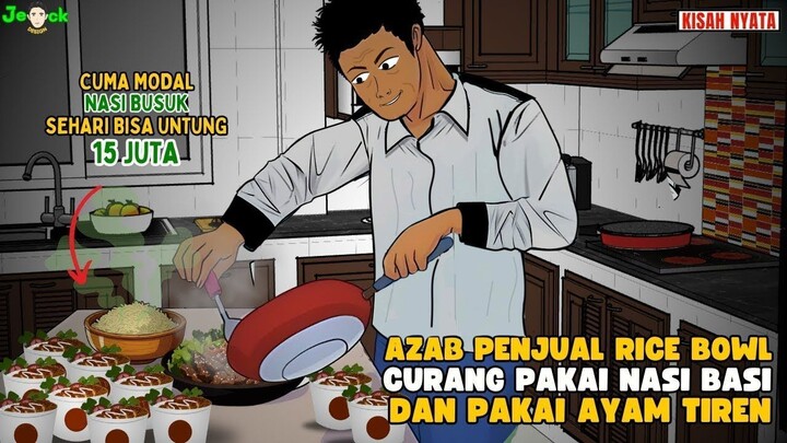 AZAB PENJUAL RICE BOWL CULAS PAKAI NASI BASI DAN AYAM TIREN  SINETRON AZAB