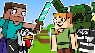 ALEX, THE WARDEN & NEW BIOMES?? | Block Squad (Minecraft Animation Compilation)