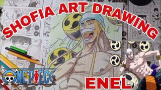 drawing anime one piece DEWA ENEL