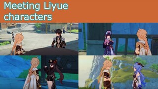 Meeting some Liyue characters during lantern rite | Genshin Impact