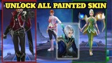 APK MOD UNLOCK ALL PAINTED SKIN PATCH LING | MOBILE LEGENDS