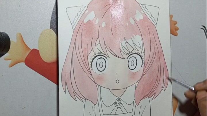Cute Anya Forger Drawing | Spy X Family | Colouring Step By step