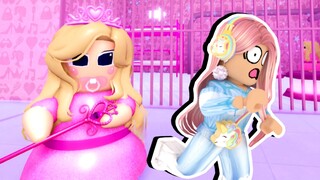 👑ÉCHAPPER À LA PRISON DE LA JOLIE PRINCESSE DIABOLIQUE DANS ROBLOX! ROYAL BARRY'S BABY PRISON RUN!