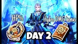 Using daily resin to get better artifact for Neuvillette | Day-2 | Genshin Impact