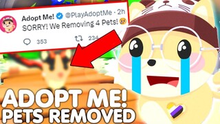 😭ADOPT ME REMOVING THESE PETS FOREVER!😢👋(PLAYERS SAD) NEW UPDATE! +LEAKS ROBLOX