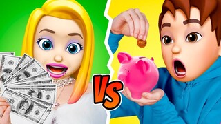 นักเรียนรวยกับนักเรียนปกติ || เด็กเรียนบ้านจน VS เด็กดังบ้านรวย! ชีวิตวัยเรียนตลกๆ โดย 123 GO! BOYS
