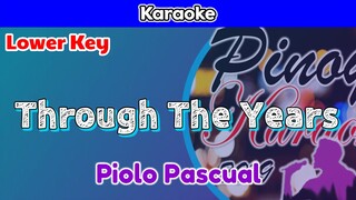 Through The Years by Piolo Pascual (Karaoke : Lower Key)