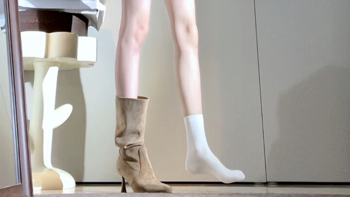 7.5cm Korean Drama-Style Slouch Boots