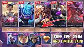 NEW! CLAIM YOUR FREE EPIC SKIN AND RANDOM SKIN + MORE REWARDS! FREE SKIN! | MOBILE LEGENDS 2023