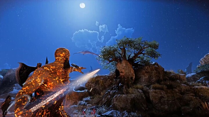 Kratos Intense Fight With Fire Dragon