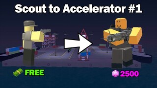 FRESH NEW ACCOUNT! | Scout to Accelerator #1 | Tower Defense Simulator | ROBLOX