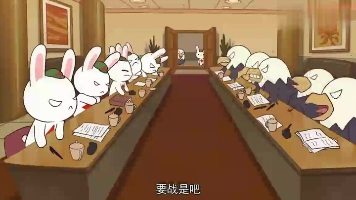 那年那兔那些事儿；兔子与鹰酱办公室大打出手，不服来战啊
