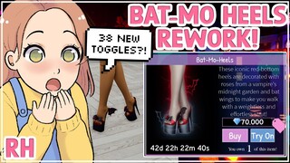 NEW BAT-MO HEELS REWORK! *38* NEW TOGGLES! 🏰 New Royale High UPDATE