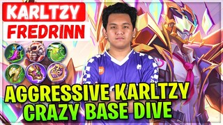 Aggressive KarlTzy Crazy Base Dive [ ECHO KarlTzy Fredrinn ] Frieren - Mobile Legends Emblem Build