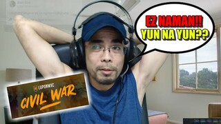 CIVIL WAR - BADMANATICS ALO (PATHETIC SHITTERS) VS IDLE SPIRITS - GAME 1