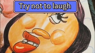Try Not To Laugh 😂 || Drawing caricature funny #funny #caricature #shorts