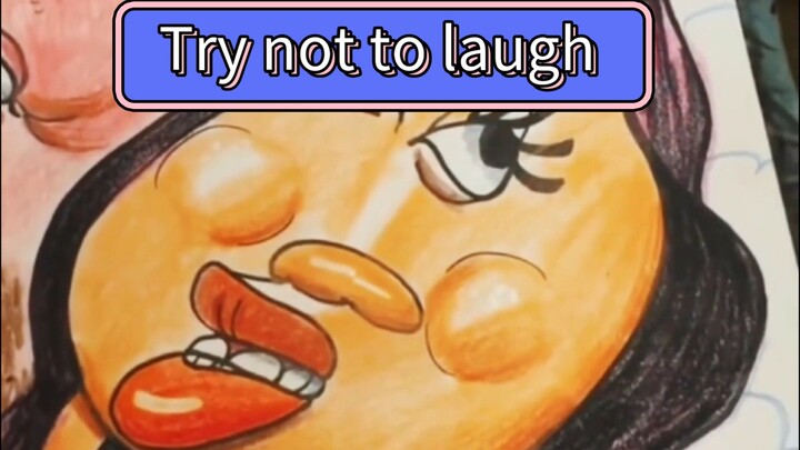 Try Not To Laugh 😂 || Drawing caricature funny #funny #caricature #shorts