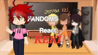 [ EP: 2 ] FANDOMS REACT : BSD SK8 OMORI Demon Slayer